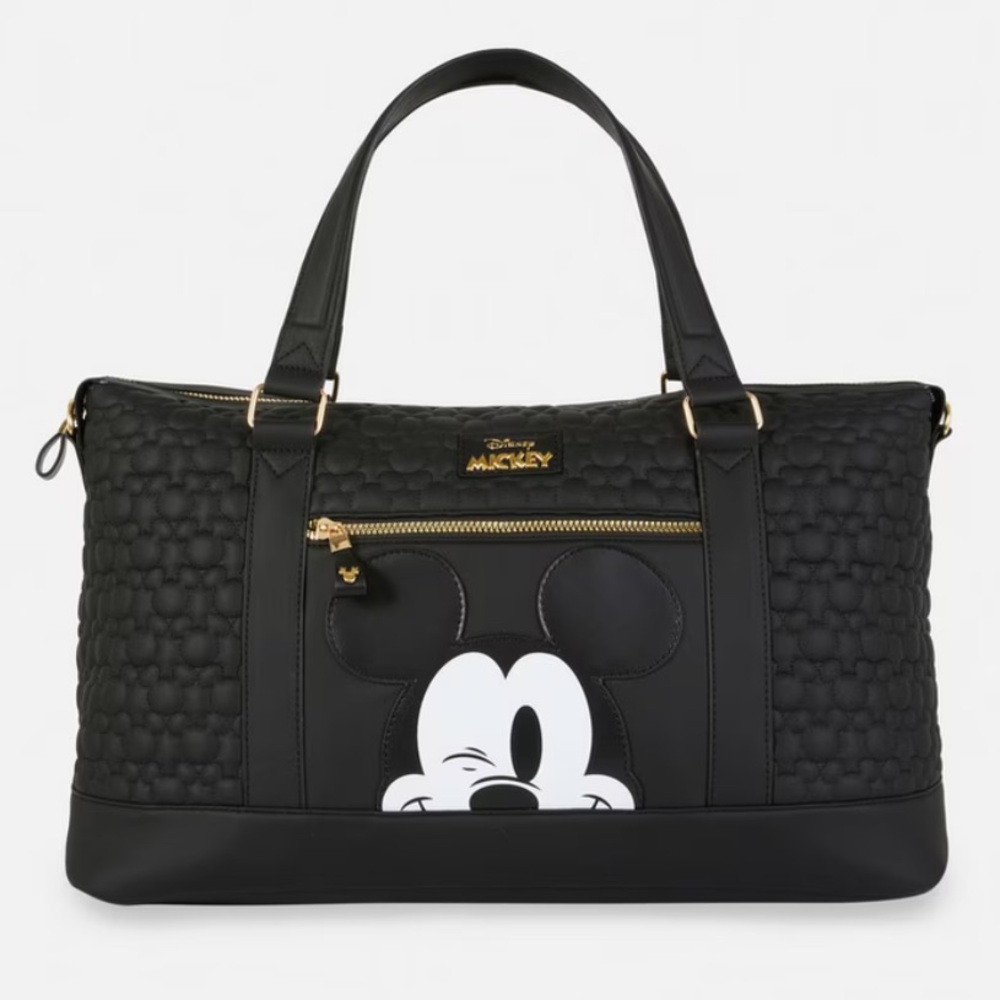 Disney Winking Mickey Mouse Carry on weekender travel bag.